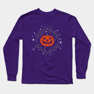 Smiling Jack-o-lantern Long Sleeve T-Shirt